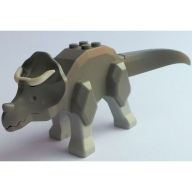 Lego dinosaurus Triceratops, tmavě šedá (tricera02)